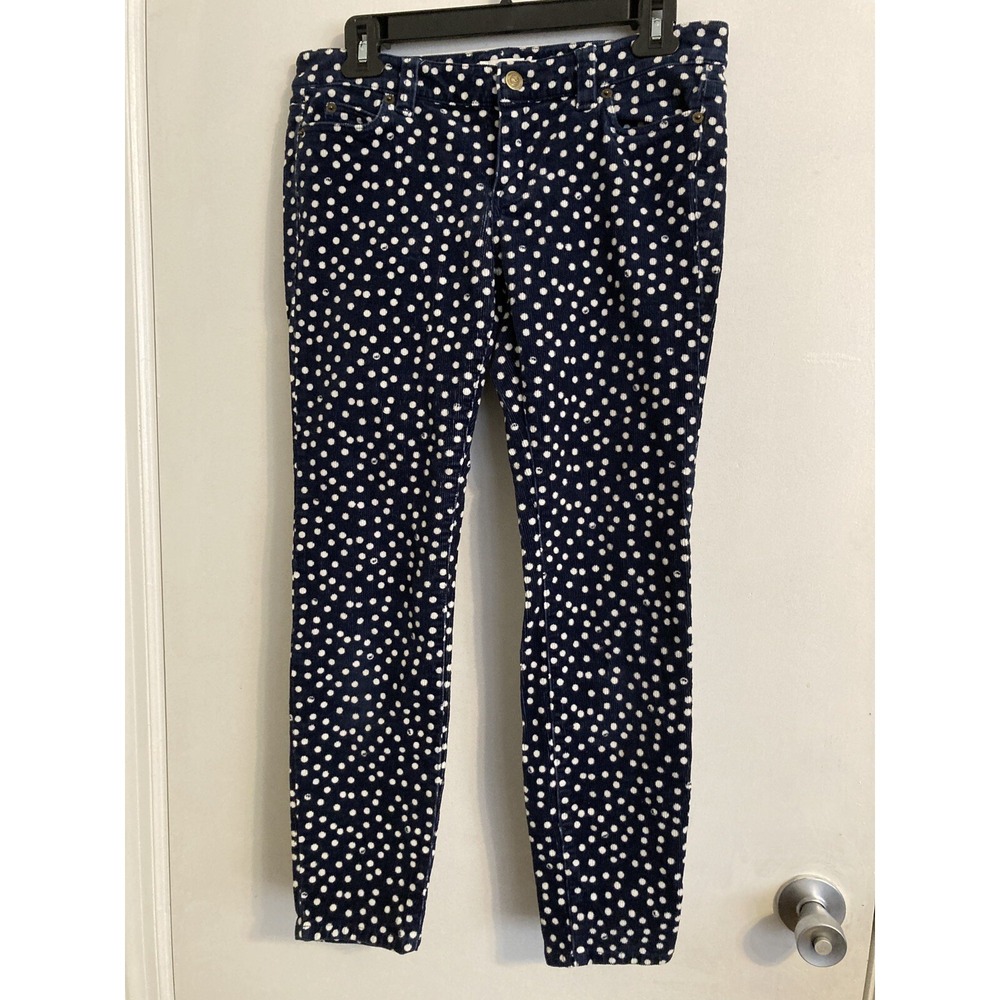 Vineyard Vines Women's Pants Navy Size 4 Corduroy Spotted #324